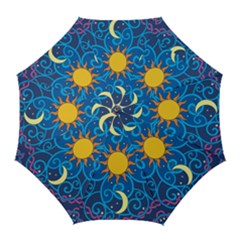 Sun Moon Star Space Vector Clipart Golf Umbrellas by Mariart