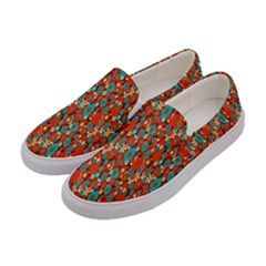 Surface Patterns Bright Flower Floral Sunflower Women s Canvas Slip Ons by Mariart