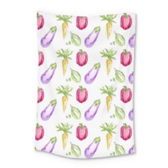 Vegetable Pattern Carrot Small Tapestry by Mariart