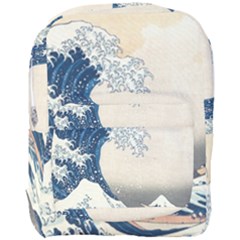 The Classic Japanese Great Wave Off Kanagawa By Hokusai Full Print Backpack by PodArtist
