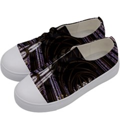 Sainte Chapelle Paris Stained Glass Kids  Low Top Canvas Sneakers by Nexatart