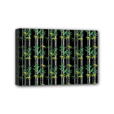 Bamboo Pattern Mini Canvas 6  X 4 