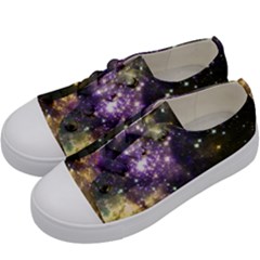 Space Colors Kids  Low Top Canvas Sneakers by ValentinaDesign