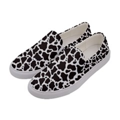 Cow Pattern Background Women s Canvas Slip Ons by sifis