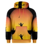 Horse Cowboy Sunset Western Riding Men s Pullover Hoodie