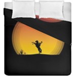 Horse Cowboy Sunset Western Riding Duvet Cover Double Side (King Size)