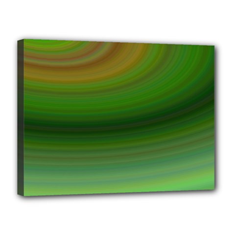 Green Background Elliptical Canvas 16  X 12  by Nexatart