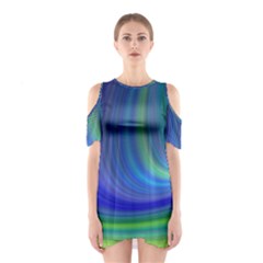 Space Design Abstract Sky Storm Shoulder Cutout One Piece by Nexatart