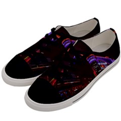 Moscow Night Lights Evening City Men s Low Top Canvas Sneakers by Nexatart