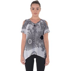 Apple Males Mandelbrot Abstract Cut Out Side Drop Tee by Nexatart
