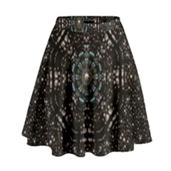 Pearl Stars On A Wonderful Sky Of Star Constellations High Waist Skirt by pepitasart