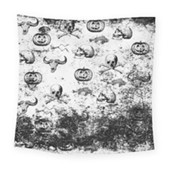 Vintage Halloween Pattern Square Tapestry (large) by Valentinaart