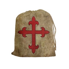 Crusader Cross Drawstring Pouches (extra Large) by Valentinaart