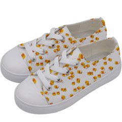 Candy Corn Kids  Low Top Canvas Sneakers by Valentinaart