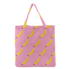 Banana Fruit Yellow Pink Grocery Tote Bag