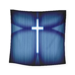 Blue Cross Christian Square Tapestry (small)