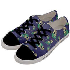 Canaries Budgie Pattern Bird Animals Cute Men s Low Top Canvas Sneakers
