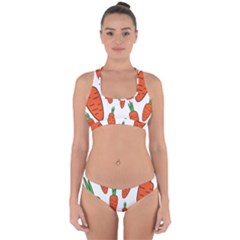 Fruit Vegetable Carrots Cross Back Hipster Bikini Set by Mariart