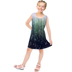 Numerical Animation Random Stripes Rainbow Space Kids  Tunic Dress