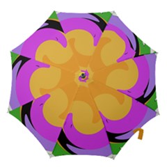 Spiral Digital Pop Rainbow Hook Handle Umbrellas (small) by Mariart