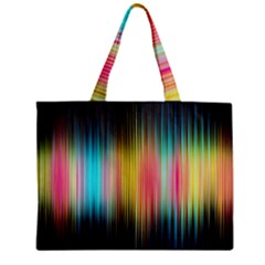 Sound Colors Rainbow Line Vertical Space Zipper Mini Tote Bag by Mariart