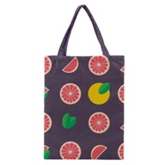 Wild Textures Grapefruits Pattern Lime Orange Classic Tote Bag