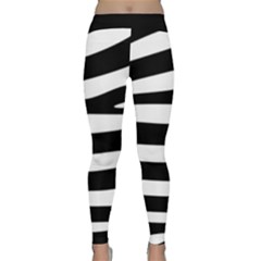 Zebra Stripes Classic Yoga Leggings by chloesdesign