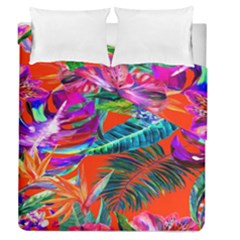 Aloha Hawaiian Flower Floral Sexy Summer Orange Duvet Cover Double Side (queen Size) by Mariart