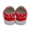 Love Abstract Heart Romance Shape Women s Canvas Slip Ons View4