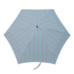 Bleu Pink Line Vertical Mini Folding Umbrellas by Mariart