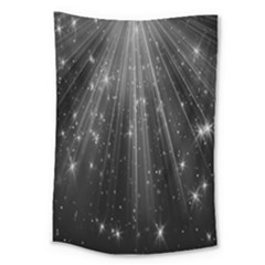 Black Rays Light Stars Space Large Tapestry by Mariart