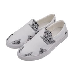 Recycling Generosity Consumption Women s Canvas Slip Ons by Nexatart