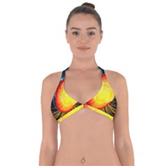Cross Section Earth Field Lines Geomagnetic Hot Halter Neck Bikini Top by Mariart