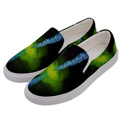 Gas Yellow Falling Into Black Hole Men s Canvas Slip Ons by Mariart