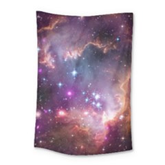 Galaxy Space Star Light Purple Small Tapestry by Mariart