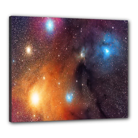 Galaxy Space Star Light Canvas 24  X 20  by Mariart