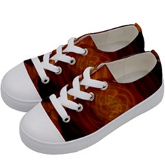 High Res Nostars Orange Gold Kids  Low Top Canvas Sneakers