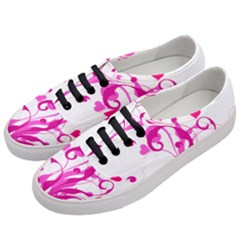 Heart Flourish Pink Valentine Women s Classic Low Top Sneakers by Mariart