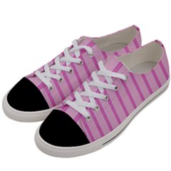 Line Pink Vertical Women s Low Top Canvas Sneakers