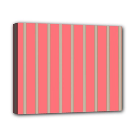 Line Red Grey Vertical Canvas 10  X 8  by Mariart