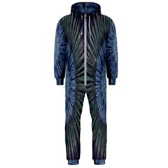 Peaceful Flower Formation Sparkling Space Hooded Jumpsuit (men)  by Mariart