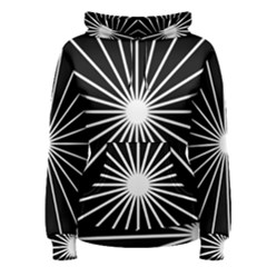 Ray White Black Line Space Women s Pullover Hoodie