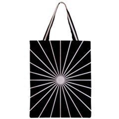 Ray White Black Line Space Zipper Classic Tote Bag by Mariart