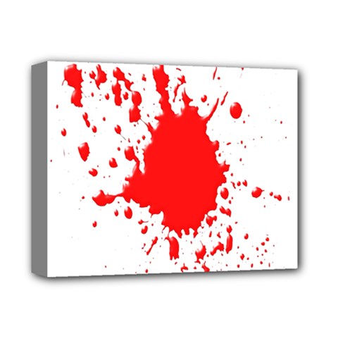 Red Blood Splatter Deluxe Canvas 14  X 11  by Mariart