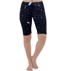 Space Warp Speed Hyperspace Through Starfield Nebula Space Star Hole Galaxy Cropped Leggings 