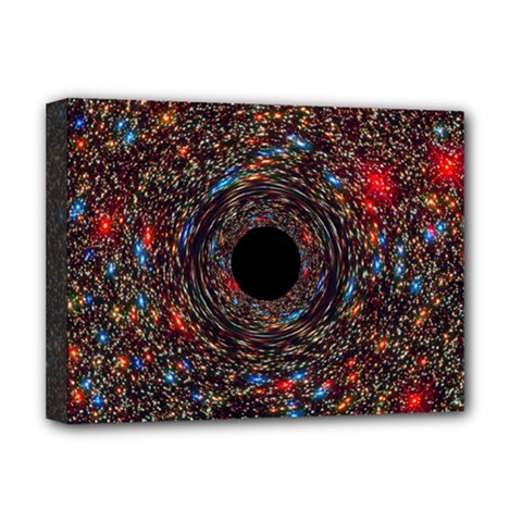 Space Star Light Black Hole Deluxe Canvas 16  X 12   by Mariart