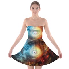 Supermassive Black Hole Galaxy Is Hidden Behind Worldwide Network Strapless Bra Top Dress by Mariart