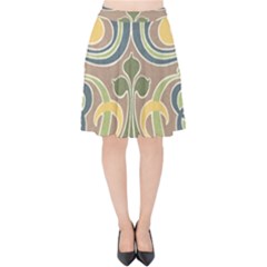 Art Nouveau Velvet High Waist Skirt by NouveauDesign