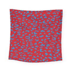 Blue Red Space Galaxy Square Tapestry (small)