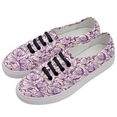 Vegetable Cabbage Purple Flower Women s Classic Low Top Sneakers by Mariart